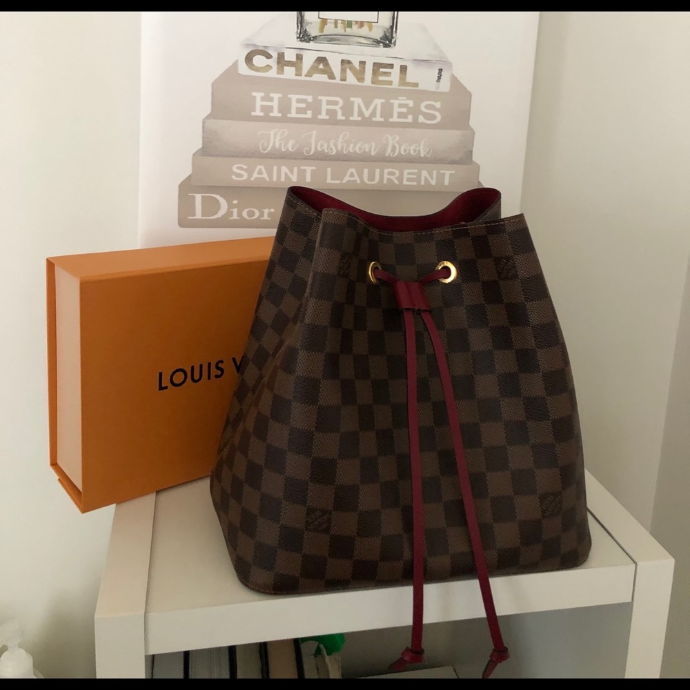 Auth Louis Vuitton NeoNoe Ebene Made in France
